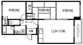 南5条ハイツ【3階】の間取り