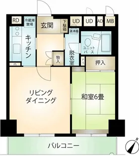 咲見町ハイツ【2階】の間取り