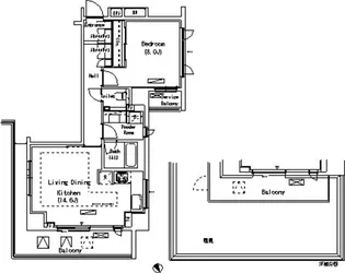 東京都渋谷区恵比寿西2【マンション】の間取り