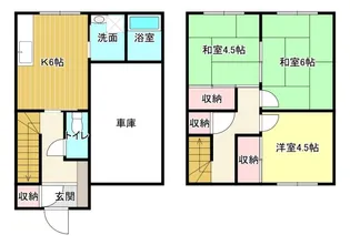 静岡県浜松市中央区向宿3【一戸建】の間取り