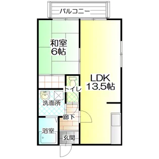 フローラルハイツ【2階】の間取り