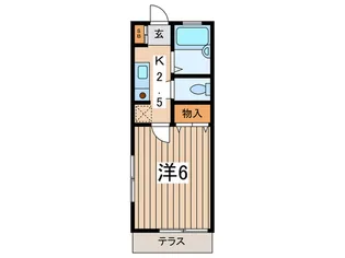 サンラピス壱番館【1階】の間取り