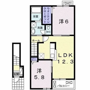 リバーヒル M.【2階】の間取り