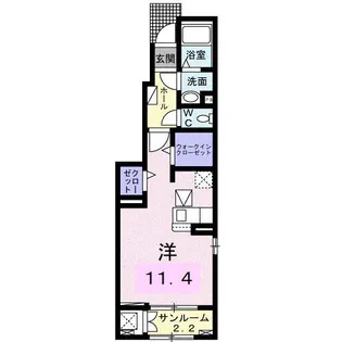 ハーベスト【1階】の間取り