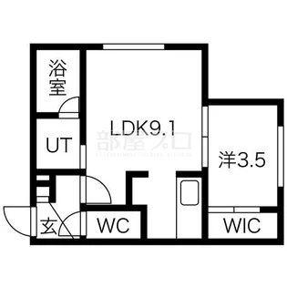 北海道札幌市中央区南十条西13【マンション】の間取り