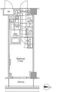 ザ・パークハビオ高円寺【2階】の間取り
