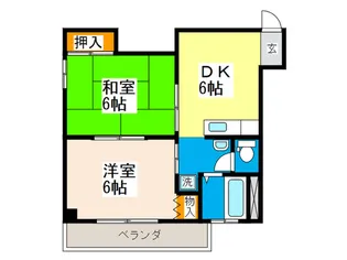 広島県広島市西区中広町2【マンション】の間取り