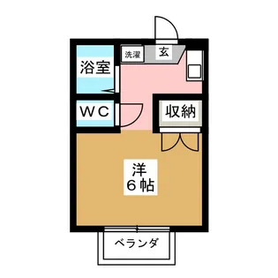 ジュネス平安【1階】の間取り