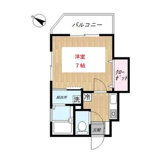 アリウス西大井【2階】の間取り