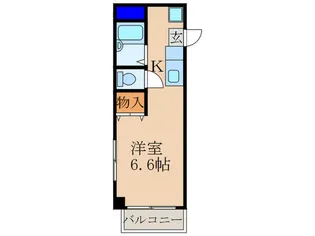 華堂壱番館【4階】の間取り