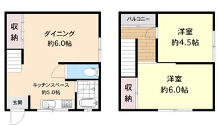 大阪府大阪市住吉区山之内1【一戸建】の間取り