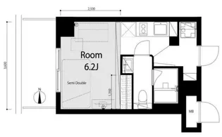 メイツ品川南【6階】の間取り
