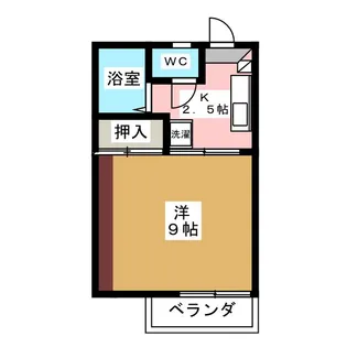 シャンブル花岡【2階】の間取り
