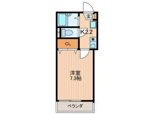 ロワ-ル【2階】の間取り