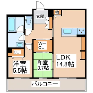 シャーメゾンBloom Stage【2階】の間取り