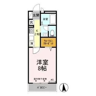 レジデンス北山【1階】の間取り