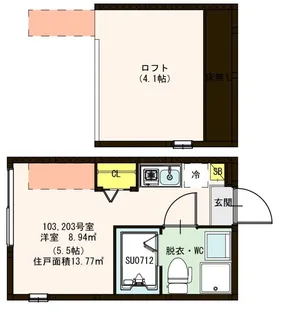 ハーモニーテラス南小岩II【1階】の間取り