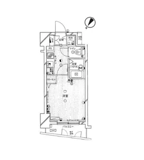 パークウェル銀座東【4階】の間取り