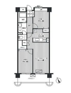 コーポレート西船橋【4階】の間取り