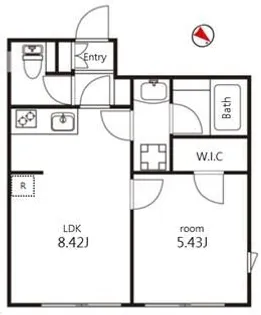 V-style幡ヶ谷【3階】の間取り