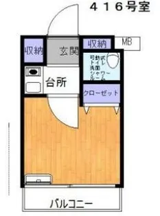 ライオンズステーションプラザ大島【4階】の間取り