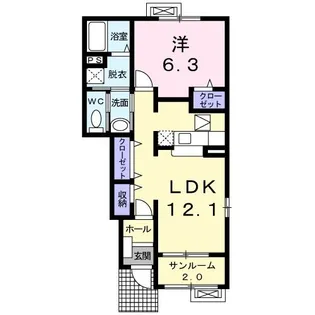 モダンレジデンスET B【1階】の間取り