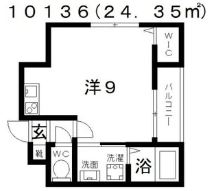 ステラウッド古市【1階】の間取り