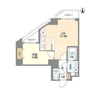 ウェルスクエア錦糸町SOUTH【4階】の間取り