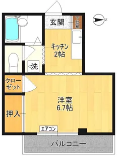 ファミール鈴木【1階】の間取り