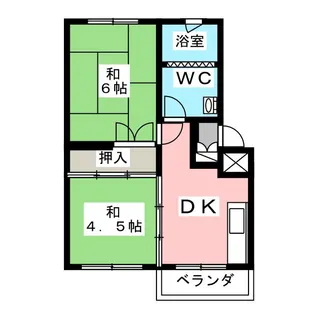 吉野原丸徳マンション【4階】の間取り