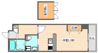 No.67 BENEFIT21博多【10階】の間取り