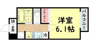 プレサンス中之島公園グラシア【13階】の間取り