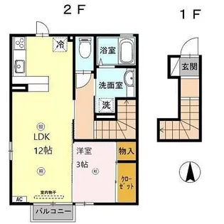 ヒロブレイズ【2階】の間取り