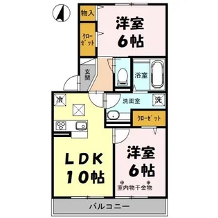 Lys Blanc【1階】の間取り