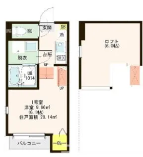 フレイス二軒茶屋【2階】の間取り