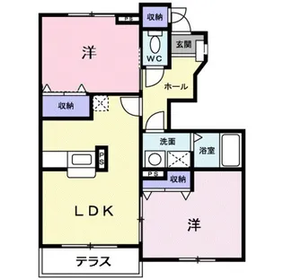 アドナイールB【1階】の間取り