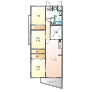 和田パークマンション【1階】の間取り