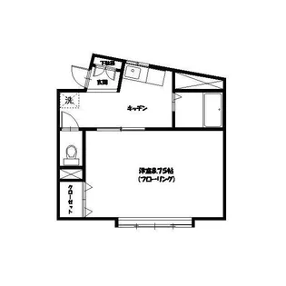 ダウンタウン市名坂II【1階】の間取り
