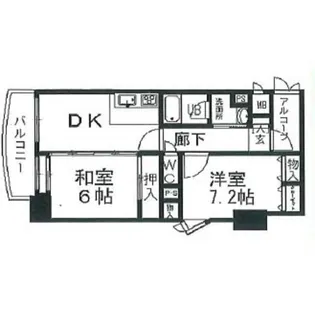 ライオンズマンション開運橋【8階】の間取り