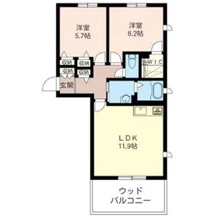 グランエスパシオII【1階】の間取り