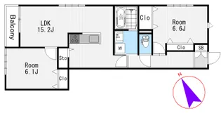 ソレイユ(Soleil)【2階】の間取り