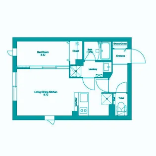 タスキリシェス池上【4階】の間取り