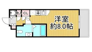 エスリード御堂筋梅田【3階】の間取り