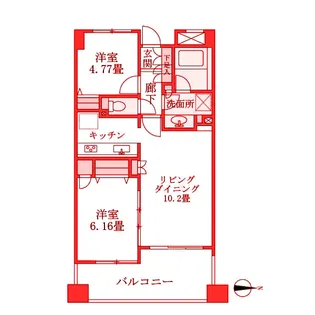 ヒルクレスト妙蓮寺【4階】の間取り