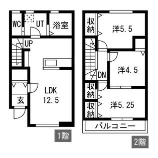 リーブルファイン下箕田の間取り