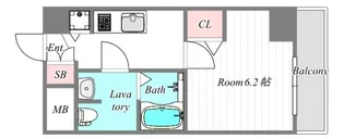 セオリー大阪フルール【5階】の間取り