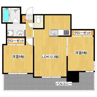 ジャミーレ城西通り【8階】の間取り