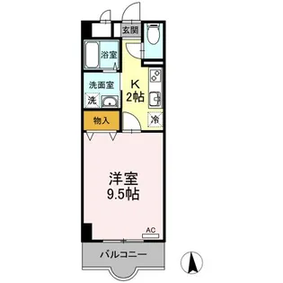 ラ・プティット・ファデット【3階】の間取り