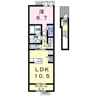 フランセス高柳 I【2階】の間取り