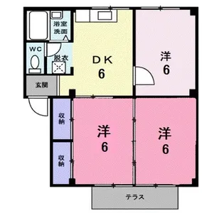 エメラルドハイツ【1階】の間取り